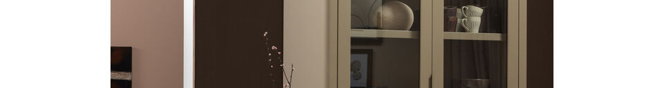 Material Details Buffet cabinet 217x120x48 cm pine mud GUNNAR