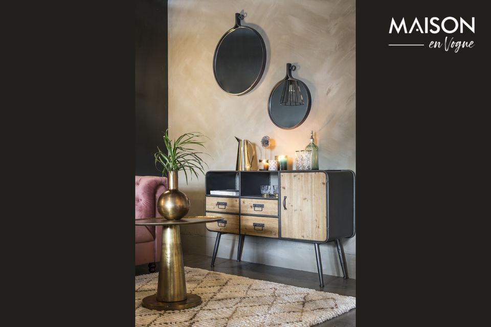 Buffet en bois et métal High Gin Dutch Bone