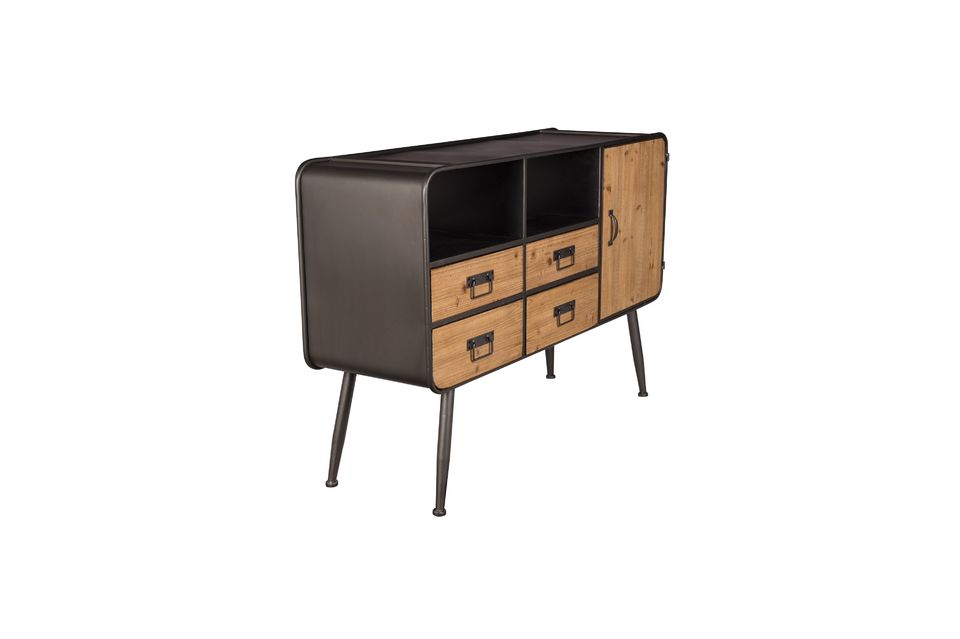 Les dimensions du buffet sont de 38 cm sur 120 cm pour une hauteur de 80 cm