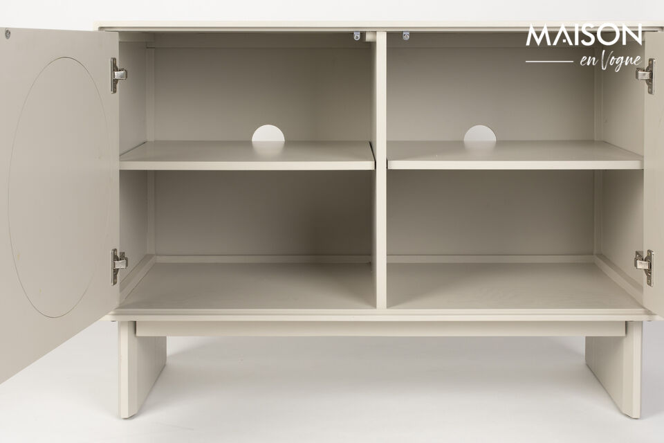 Buffet en bois gris Twin - 9