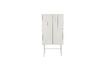 Miniature Buffet haut en bois blanc cassé Funk 1