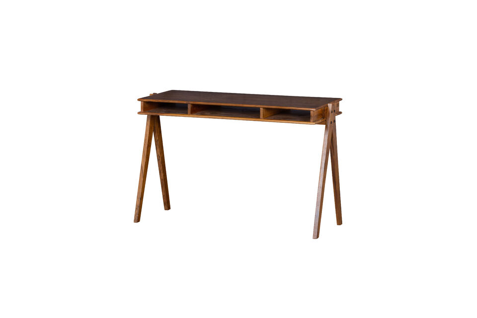 Bureau 120x50 cm acaciahout bruin Compartment Woood