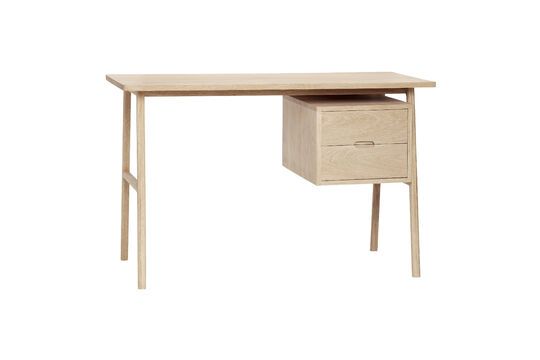 Bureau en placage de chêne clair Architect Détouré