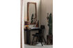 Miniature Bureau/Table d'appoint 120x50 cm Placage Noir MAEL 2