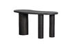 Miniature Bureau/Table d'appoint organique 150x70cm MDF Brun foncé MAAN 1