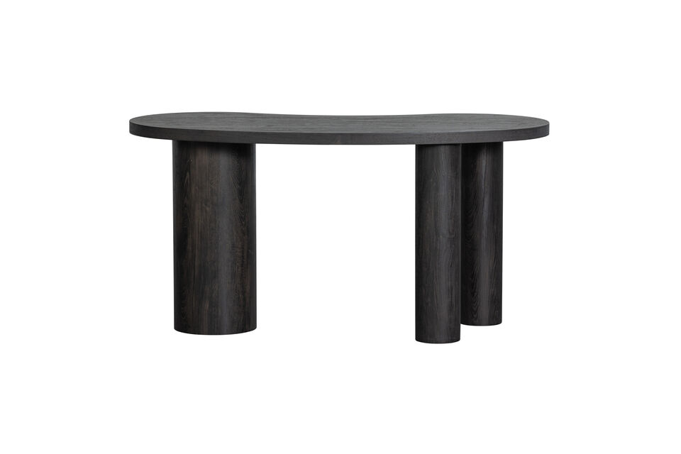 La table d\'appoint/bureau Moon est fabriquee en MDF, avec un plateau en papier 3D