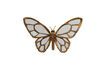 Miniature Butterfly mirror in gold resin Mirrors 3