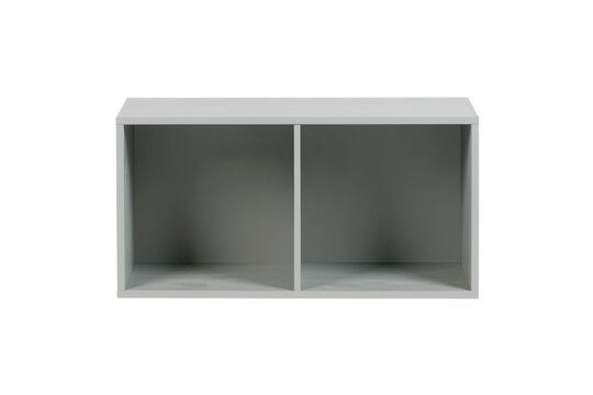 Cabinet 2 portes ouvertes en métal gris Pin