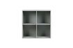 Miniature Cabinet 4 portes ouvertes en métal gris PIN 1