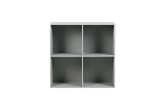 Cabinet 4 portes ouvertes en métal gris PIN