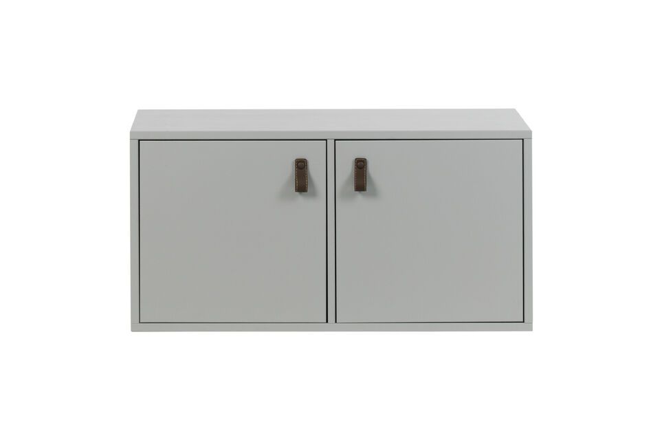 Cabinet avec 2 portes fermées en métal gris Vtwonen