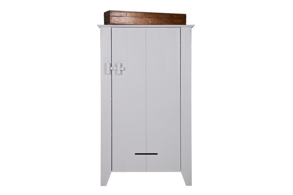 Le cabinet en bois gris Gijs offre une solution de rangement esthétique dans votre intérieur