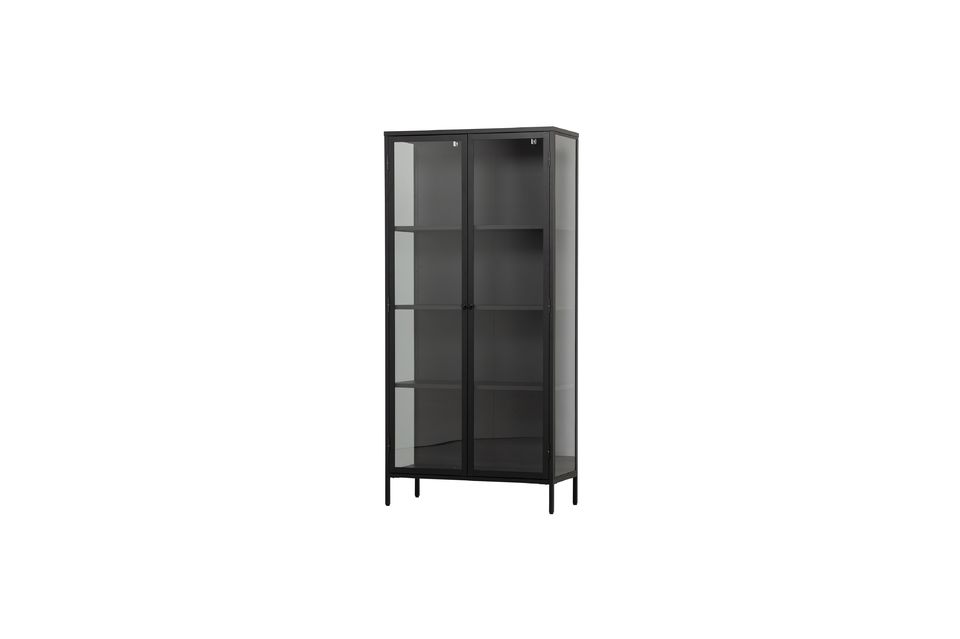 Le cabinet en métal noir Precious, est issu de la collection de la marque hollandaise VTwonen