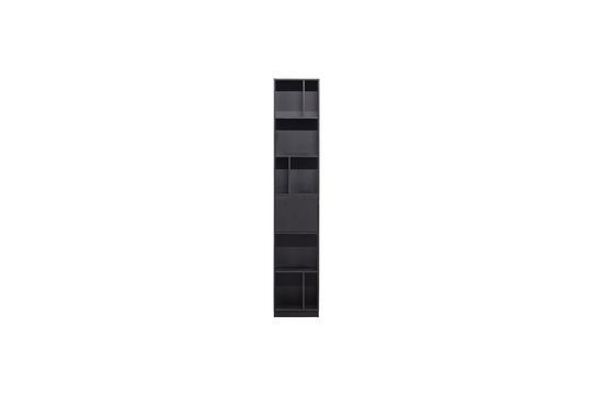 Cabinet with open shelves in black wood Finca