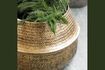 Miniature Cache-pot en aluminium finition laiton doré Rattan 2