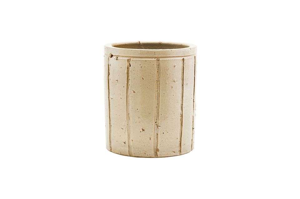 Cache-pot en argile beige Julian House Doctor