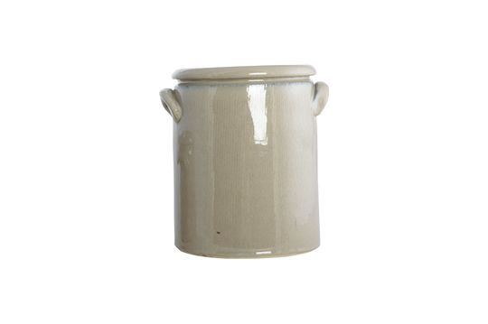 Cache-pot en argile beige Sable Détouré