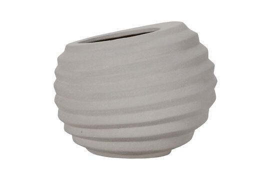 Cache-pot en argile blanc Happ