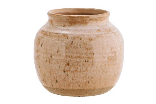 Cache-pot en grès pêche Peachy