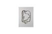 Miniature Cadre Ester blanc en pin 1