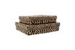 Miniatura Cajas de almacenaje Set de 2 Algas marinas Negro y Natural Ollie 1