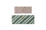 Miniatura Cajas de almacenaje set de 2 cartón rojo y verde HDKeep Clipped
