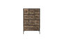 Miniatura Cajonera 12 cajones de hierro negro Matteo Clipped