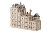 Miniatura Calendario de Adviento con luz 38x33 cm de madera contrachapada Natural Richie 3