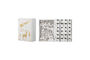 Miniatura Calendario de Adviento luminoso 20x29 cm de madera contrachapada blanca Elimar Clipped