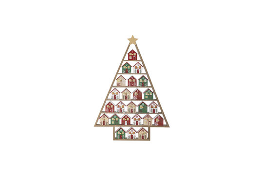 Calendrier de l'Avent 44x61,5 cm MDF multicolore Calvin Détouré