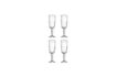 Miniatura Calice da vino Set da 4 in vetro riciclato trasparente Asha 1