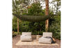 Miniatura Cama de jardín 80x175x95 cm Olefina Arena VELORA 3