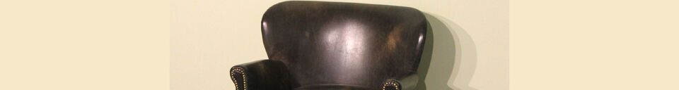Material Details CamdenTurner brown leather armchair
