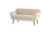 Miniature Canapé 2 places 150 cm Velours Blanc Cassé Rocco 1