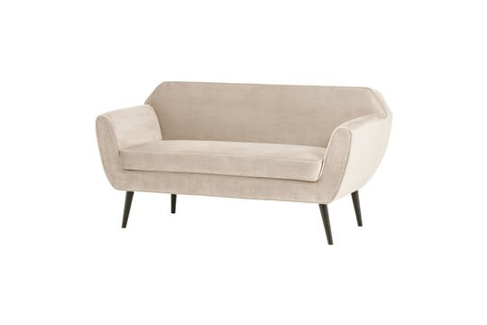 Voir la fiche produit canapé 2 places 150 cm Velours Blanc Cassé Rocco Canapé 2 places 150 cm Velours Blanc Cassé Rocco