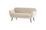 Miniature Canapé 2 places 150 cm Velours Blanc Cassé Rocco Détouré