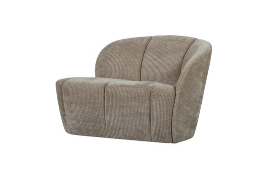 Voir la fiche produit canapé 2 places droit tissu côtelé sable foncé MOJO Canapé 2 places droit tissu côtelé sable foncé MOJO