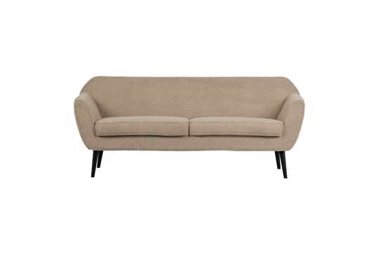 Canapé 2 places en tissu beige Rocco Détouré