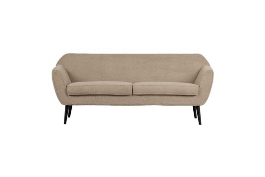 Canapé 2 places en tissu beige Rocco