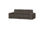 Miniature Canapé 2 places tissu vintage gris chaud Second Date Détouré