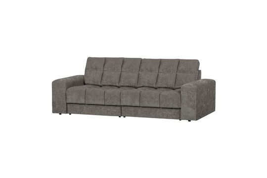 Canapé 2 places tissu vintage gris souris Second Date