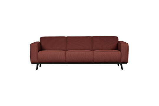 Canapé 3 places 230 cm Bouclé Marron Châtain STATEMENT Détouré