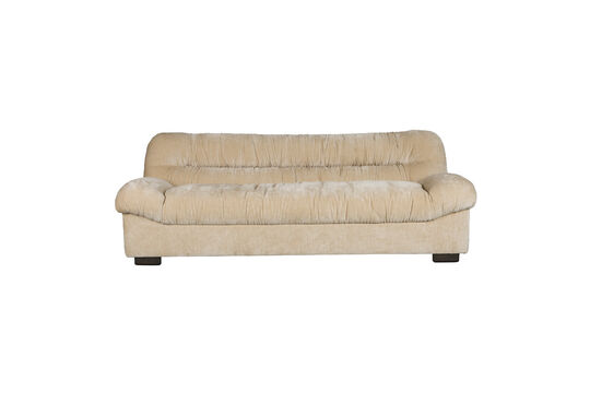 Canapé 3 places en polyester beige Douglas Détouré