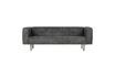 Miniature Canapé 3 places en tissu gris foncé Skin 1