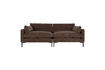 Miniature Canapé 3 places en tissu marron foncé Summer 1