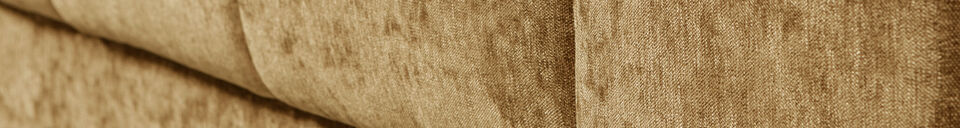 Mise en avant matière Canapé 3 places Or Vintage SECOND DATE
