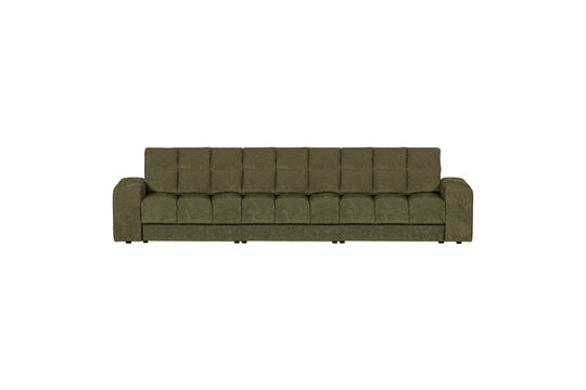 Canapé 3 places polyester vert SECOND DATE Détouré