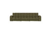 Miniature Canapé 3 places polyester vert SECOND DATE 1