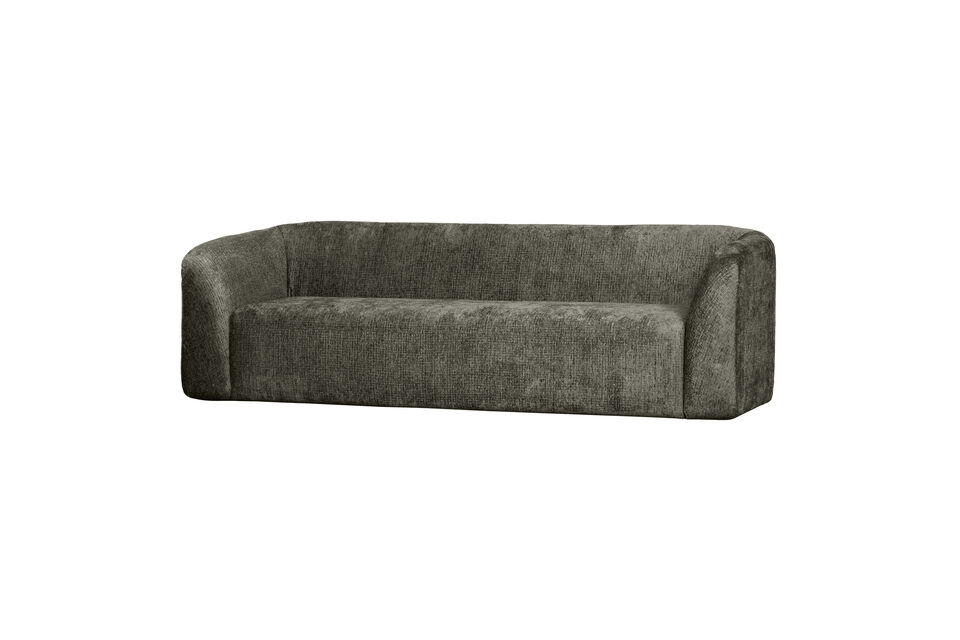 Canapé 3 places velours Frost SLOPING Woood