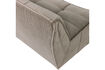 Miniature Canapé 3 places velours taupe chaud CLUSTER 5
